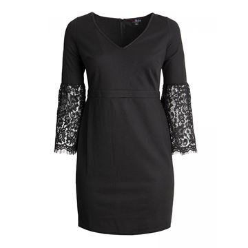 Immagine di LACE SLEEVE BLACK SHIFT DRESS